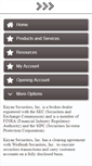 Mobile Screenshot of kayansecurities.com